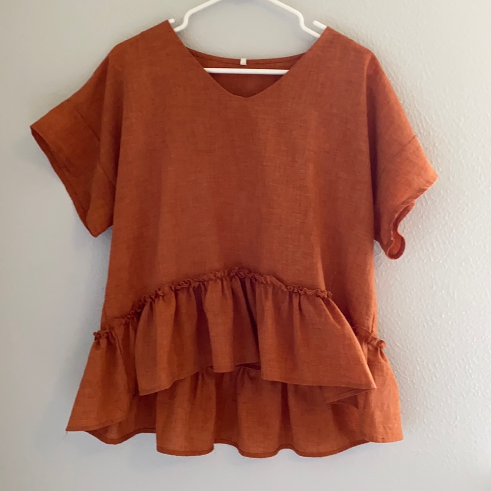 Burnt Orange Blouse